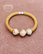 Handmade Pearl Wire-Wrapped Bracelet - Image 5