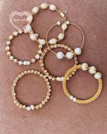 Handmade Pearl Wire-Wrapped Bracelet - Image 2