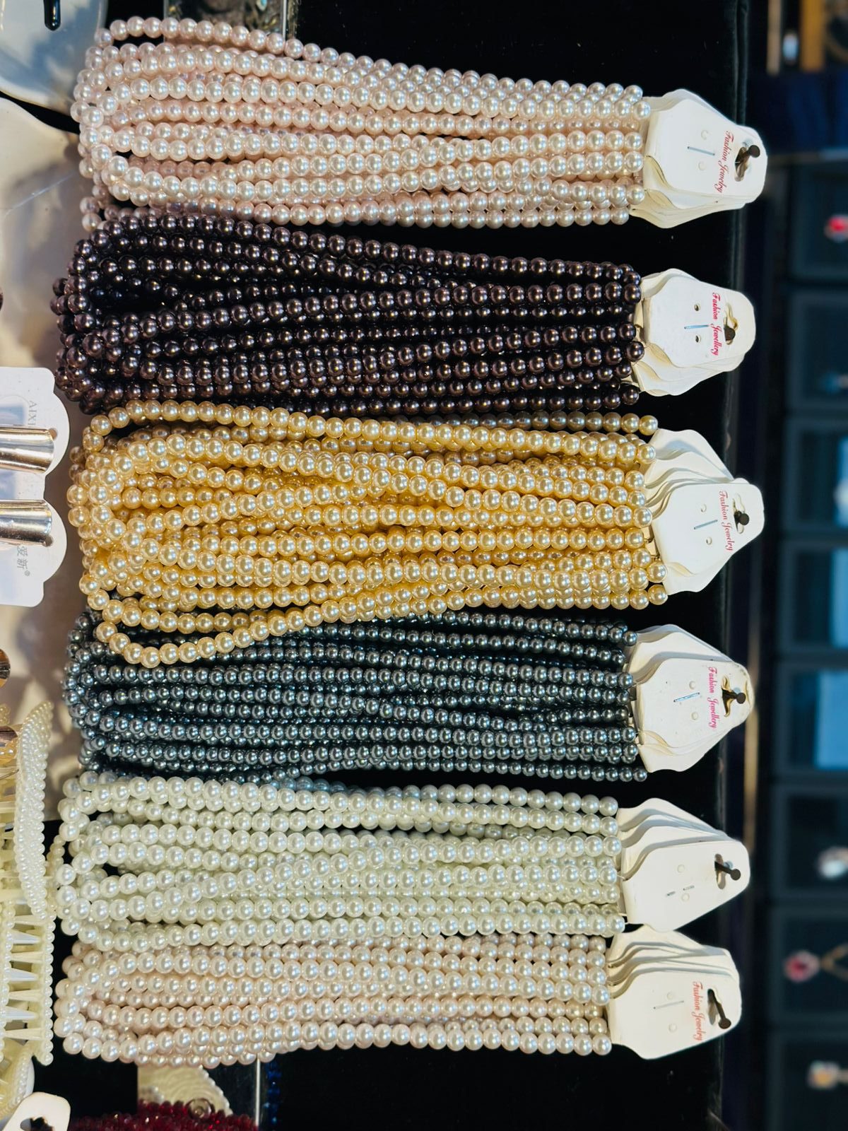 roted-try-rotated Single Layer Artificial Pearl Mala - Image 1